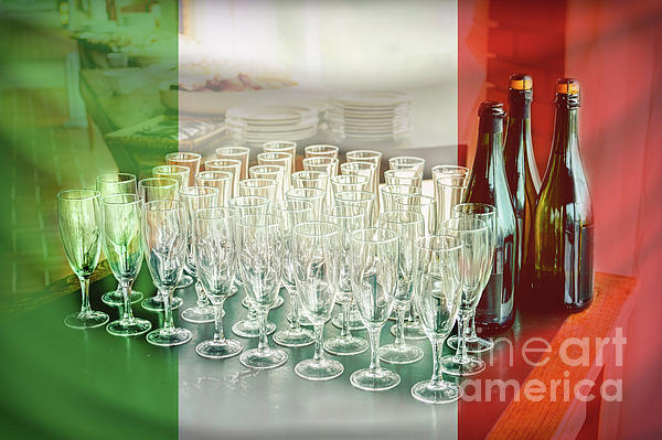 italian wine flag toasting many glasses by Luca Lorenzelli italian wine flag toasting many glasses by Luca Lorenzelli